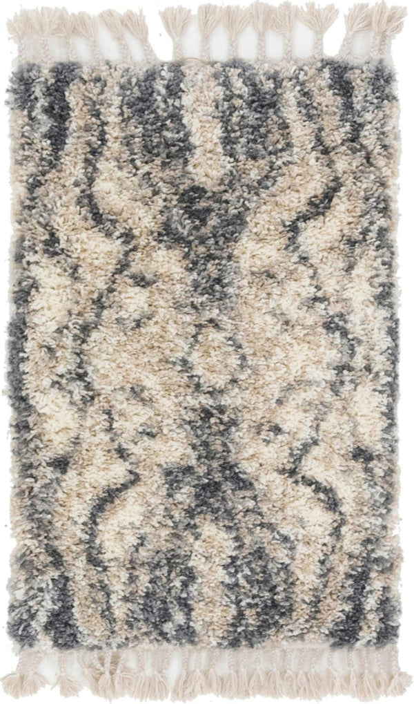 Unique Loom Gray 5' X 5' Hygge Shag Rug - Cozy, Plush Texture Adds Warmth And Style To Any Indoor Or Outdoor Space Gray  3143971-unique-loom