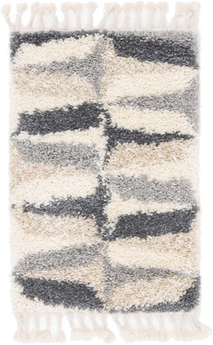 Unique Loom Blue Hygge Shag Rug - Plush Comfort With Vibrant Texture - Perfect For Cozy Spaces And Stylish Decor Gray  3144093-unique-loom