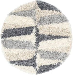 Unique Loom Blue Hygge Shag Rug - Plush Comfort With Vibrant Texture - Perfect For Cozy Spaces And Stylish Decor Gray  3144096-unique-loom