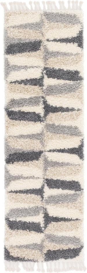 Unique Loom Blue Hygge Shag Rug - Plush Comfort With Vibrant Texture - Perfect For Cozy Spaces And Stylish Decor Gray  3144097-unique-loom