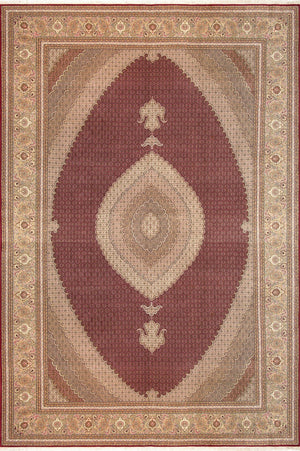 Pasargad Baku Collection Hand-knotted Silk & Wool Area Rug – Timeless Elegance For Your Home Decor   Mahi 11x17