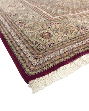 Pasargad Baku Collection Hand-knotted Silk & Wool Area Rug – Timeless Elegance For Your Home Decor   Mahi 11x17