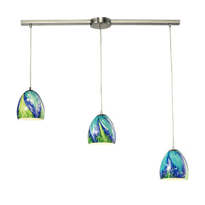 Colorwave 36'' Wide 3-Light Slim Linear Pendant - Satin Nickel 31445/3L-TB Elk Lighting