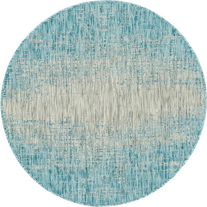 Unique Loom Aqua Outdoor Modern Runner - 2' X 6'1" Weather-resistant Accent For Patios And Entryways Aqua  3144991-unique-loom
