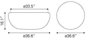 Larache Coffee Table Gold 109750 Zuo Modern