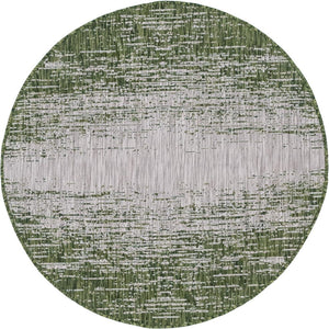Unique Loom Green 4' X 6' Outdoor Modern Rug - Elevate Your Patio With Stylish Durability And A Fresh Look Green  3145015-unique-loom