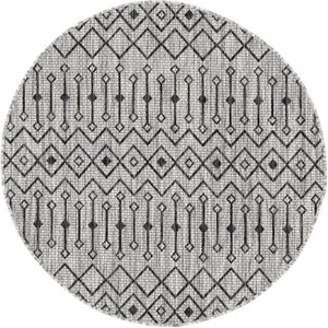 Unique Loom Rust Red Outdoor Trellis Runner - 6-foot Durable Design For Adding Charm To Your Outdoor Space Gray  3145039-unique-loom