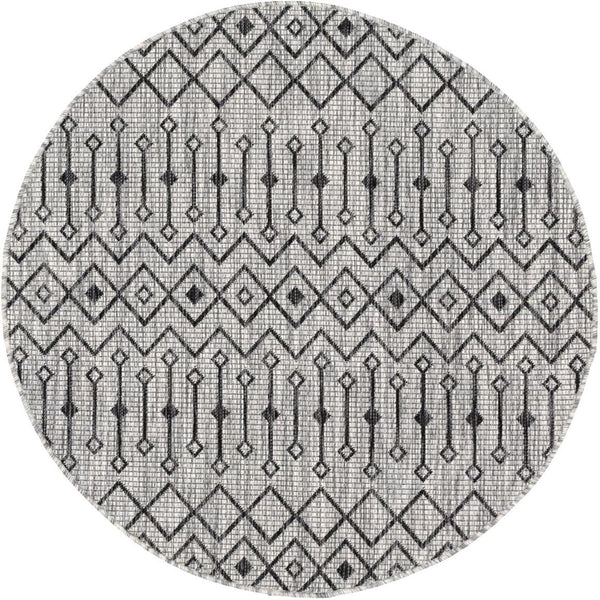 Unique Loom Rust Red Outdoor Trellis Runner - 6-foot Durable Design For Adding Charm To Your Outdoor Space Gray  3145039-unique-loom