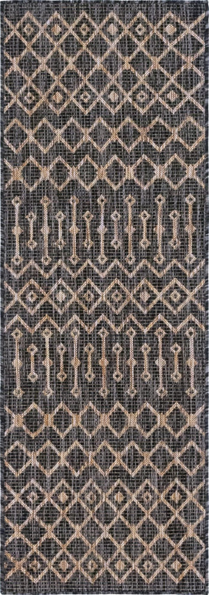 Unique Loom Rust Red Outdoor Trellis Runner - 6-foot Durable Design For Adding Charm To Your Outdoor Space Gray  3145072-unique-loom