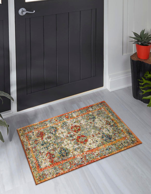 Unique Loom Beige Elegant Runner Rug - Versatile 6-foot Floor Covering For Timeless Home Décor Styles Multi  3145789-unique-loom