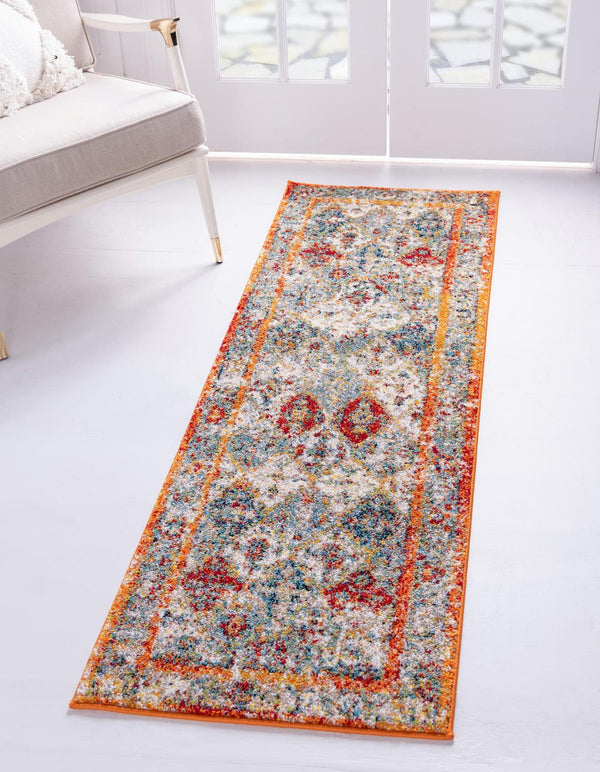 Unique Loom Beige Elegant Runner Rug - Versatile 6-foot Floor Covering For Timeless Home Décor Styles Multi  3145790-unique-loom