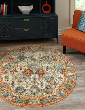 Unique Loom Beige Elegant Runner Rug - Versatile 6-foot Floor Covering For Timeless Home Décor Styles Multi  3145792-unique-loom