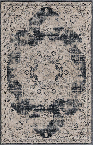 Unique Loom Navy Rug From Chateau Collection - Elegant Compact Accent For Timeless Sophistication In Any Space Navy,Blue  3146788-unique-loom