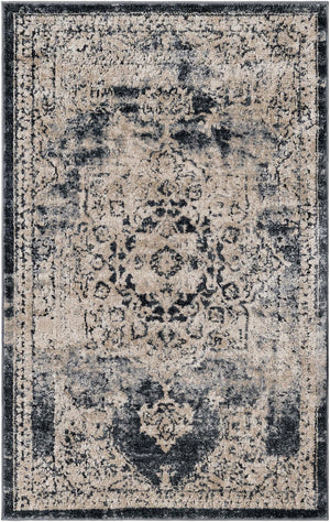 Unique Loom Navy Rug From Chateau Collection - Elegant Compact Accent For Timeless Sophistication In Any Space Navy,Blue  3146792-unique-loom