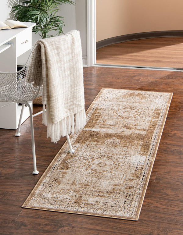 Unique Loom Ivory Chateau Rug - Elegant 2'2" X 3' Accent For Small Spaces, Perfect For Entryways And Bedrooms Khaki  3146811-unique-loom