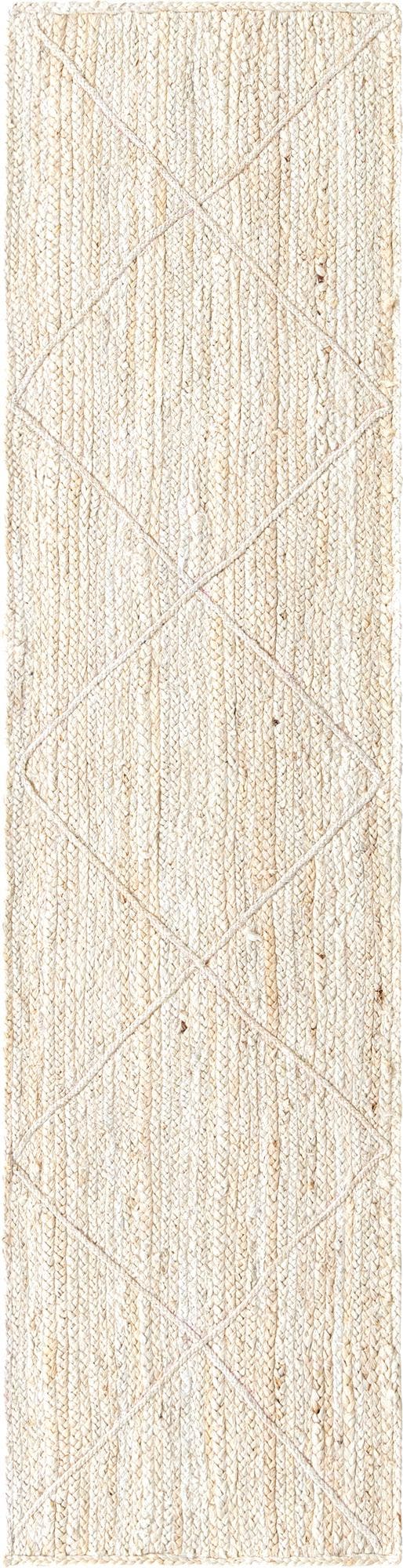 Unique Loom Ivory Braided Jute Rug - 3' 3" X 5' 1" - Natural Texture For Elegant Home Décor And Comfort Ivory  3146891-unique-loom