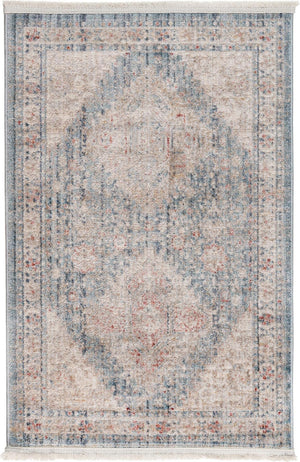 Unique Loom Gray 2' 2" X 6' Noble Runner - Elegant And Durable Hallway Accent For Stylish Entryways And Spaces Blue  3147838-unique-loom