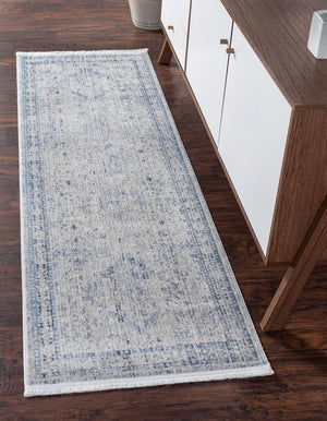Unique Loom Gray 2' 2" X 6' Noble Runner - Elegant And Durable Hallway Accent For Stylish Entryways And Spaces Gray  3147869-unique-loom