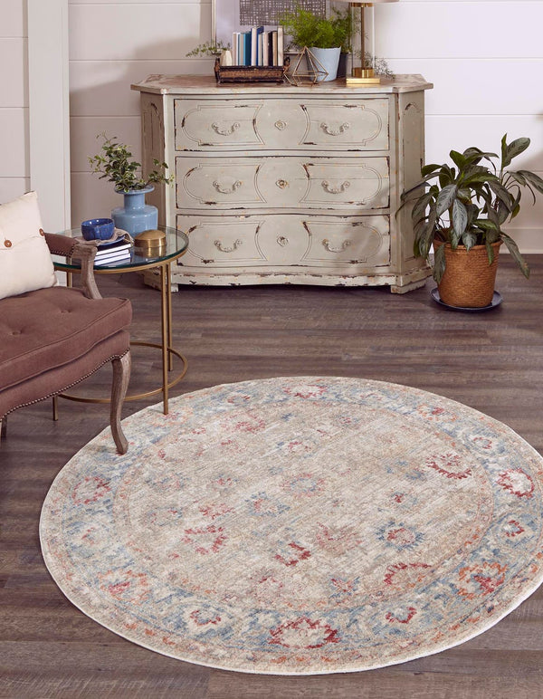 Unique Loom Ivory 2x3 Rug From Noble Collection - Elevate Your Space With Elegance And Durability Today! Ivory  3147939-unique-loom