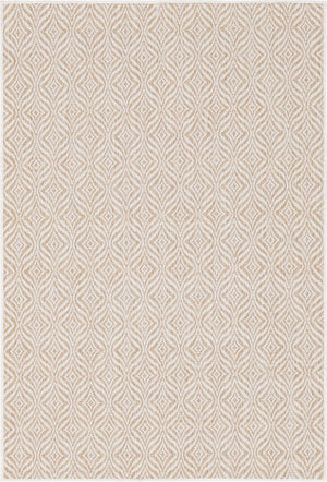 Unique Loom Rust Red Outdoor Trellis Rug - 4' X 6' Weather-resistant Design For Stylish Patios And Porches Taupe  3148891-unique-loom