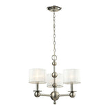 Meridian 19'' Wide 3-Light Chandelier - Polished Nickel 31492/3 Elk Lighting