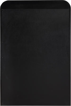 Fluted Black Chest 314Black-CH Meridian Furniture