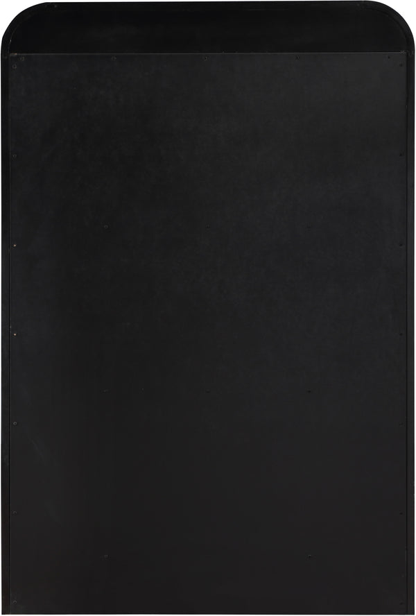 Fluted Black Chest 314Black-CH Meridian Furniture