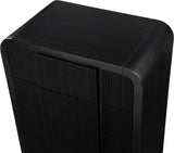 Fluted Black Chest 314Black-CH Meridian Furniture