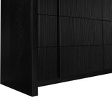 Fluted Black Dresser 314Black-D Meridian Furniture