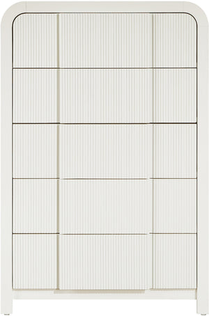 Fluted Cream Chest 314Cream-CH Meridian Furniture