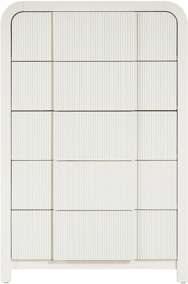 Fluted Cream Chest 314Cream-CH Meridian Furniture