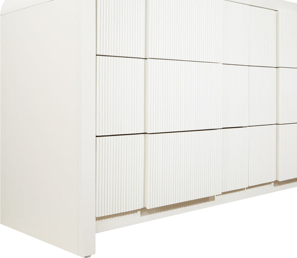 Fluted Cream Dresser 314Cream-D Meridian Furniture