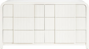 Fluted Cream Dresser 314Cream-D Meridian Furniture