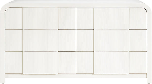 Fluted Cream Dresser 314Cream-D Meridian Furniture