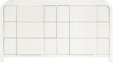 Fluted Cream Dresser 314Cream-D Meridian Furniture