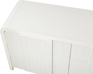 Fluted Cream Dresser 314Cream-D Meridian Furniture