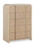 Fluted Natural Chest 314Natural-CH Meridian Furniture