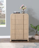 Fluted Natural Chest 314Natural-CH Meridian Furniture