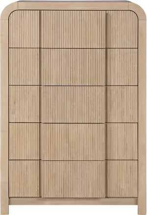 Fluted Natural Chest 314Natural-CH Meridian Furniture