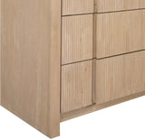 Fluted Natural Dresser 314Natural-D Meridian Furniture