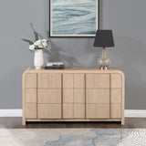 Fluted Natural Dresser 314Natural-D Meridian Furniture