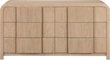 Fluted Natural Dresser 314Natural-D Meridian Furniture