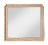 Fluted Natural Mirror 314Natural-M Meridian Furniture