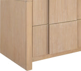 Fluted Natural Night Stand 314Natural-NS Meridian Furniture