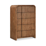 Fluted Walnut Chest 314Walnut-CH Meridian Furniture