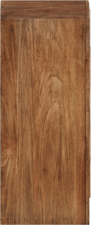 Fluted Walnut Chest 314Walnut-CH Meridian Furniture