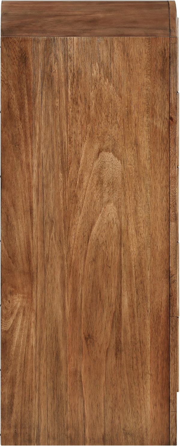 Fluted Walnut Chest 314Walnut-CH Meridian Furniture