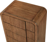 Fluted Walnut Chest 314Walnut-CH Meridian Furniture