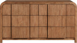 Fluted Walnut Dresser 314Walnut-D Meridian Furniture