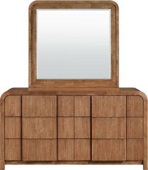 Fluted Walnut Dresser 314Walnut-D Meridian Furniture